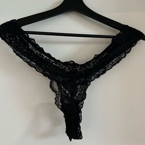 Adore Me Black lace thong 2xl